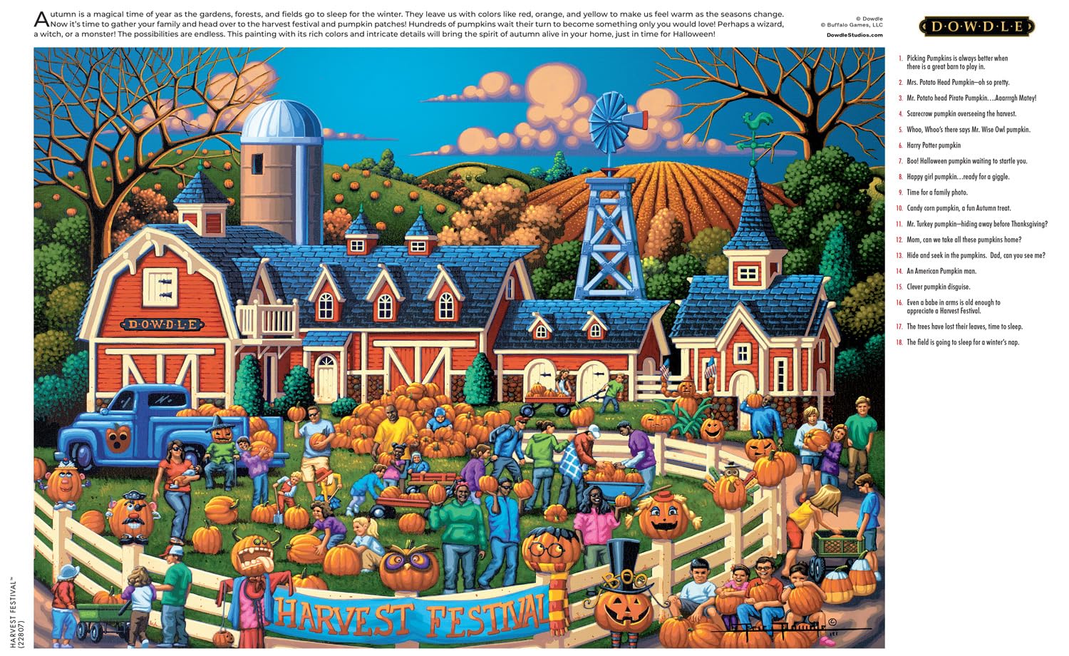 Buffalo Games - Eric Dowdle Harvest Festival - 300 Piece Puzzle for Adults