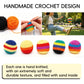 Krucsvaom 6 Pack Footbag Set - Handmade Crochet Kick Sack Balls for Adults & Beginners, Colorful Juggling Footbags, Pellet Filled Balance Toy
