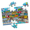 Melissa & Doug Traffic Jam Jumbo Floor Puzzle 24-Piece City Vehicle Toy