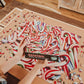 Candy Cane Collage 1000-Piece Jigsaw Puzzle for Adults | Brain Teaser, Educational Developmental Toys & Games, Building Kit Activities to Encourage