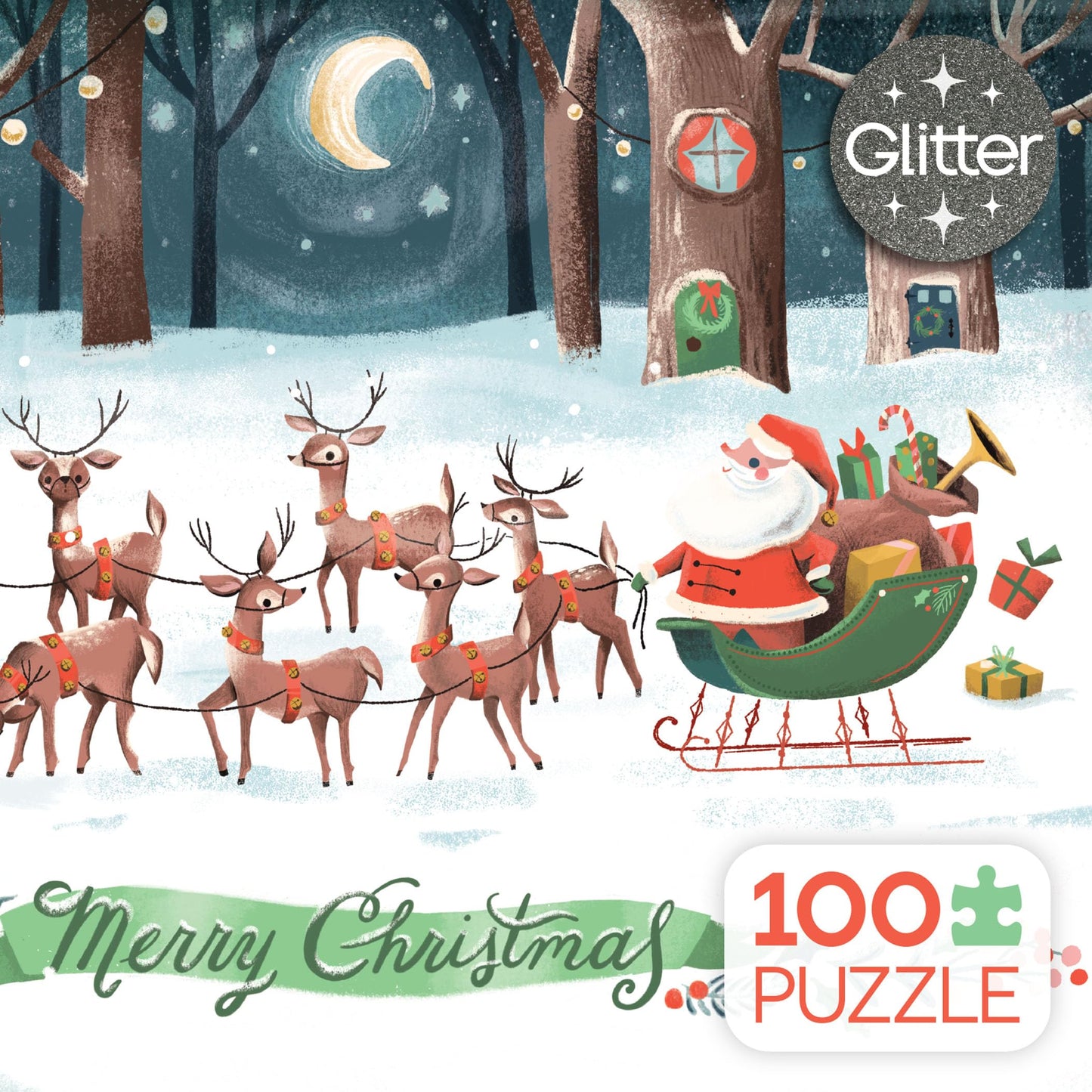 Ceaco - Night Before Christmas - 100 Piece Jigsaw Puzzle for Kids Ages 6+