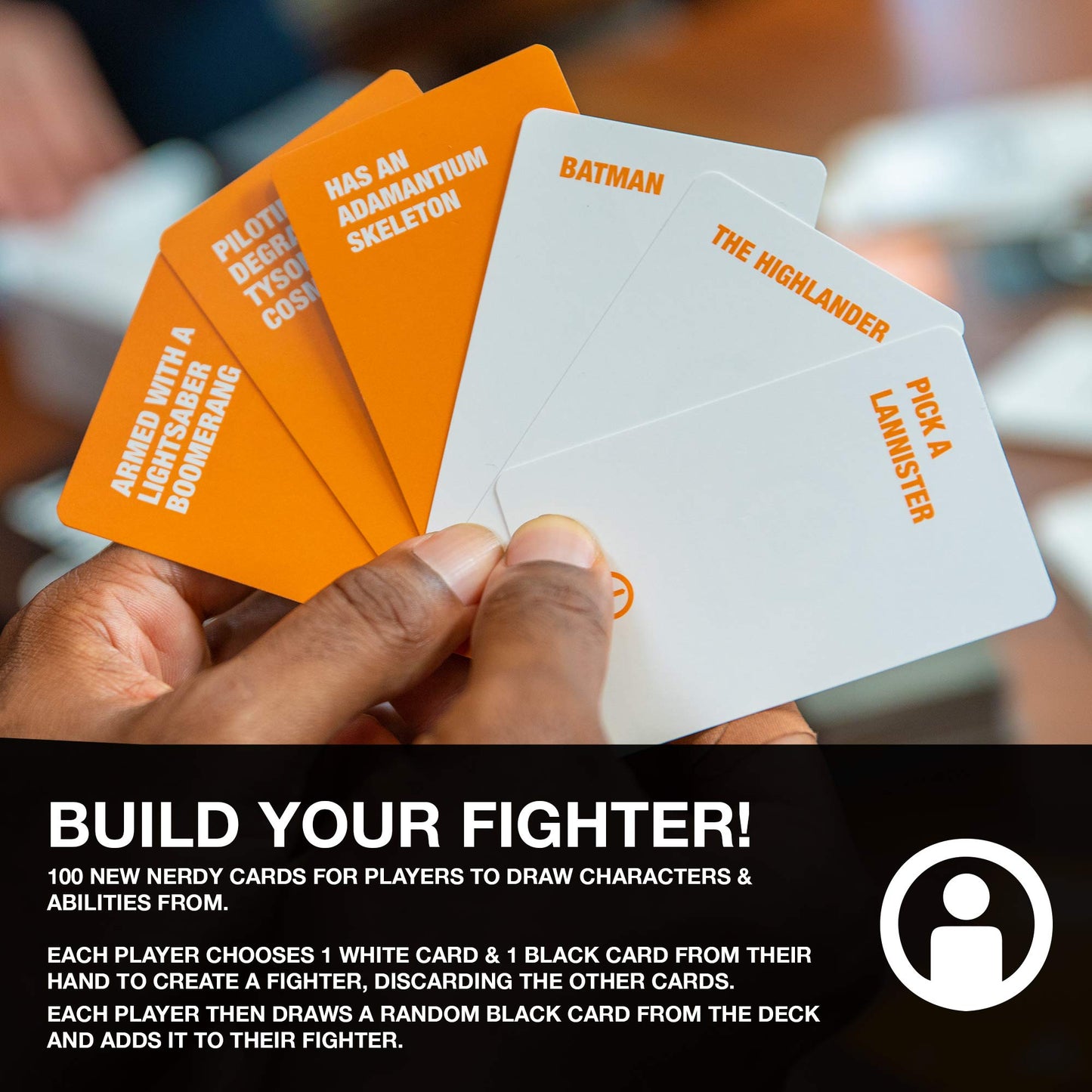 Skybound Superfight Orange Deck 2 : 100 New Nerdy Cards for the Game of Absurd Arguments | Party Game Expansion, 3 or More Players, Ages 11 Above