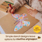 Honeysticks Kids Activity Set - 6 Large Stencils for Kids Plus Jumbo Non-Toxic Beeswax Crayons (8pk), Perfect First Stencils for Toddlers Preschool