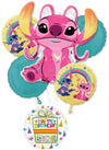 Angel and Stitch's Birthday Party Supplies 6 pc Balloons Decorations