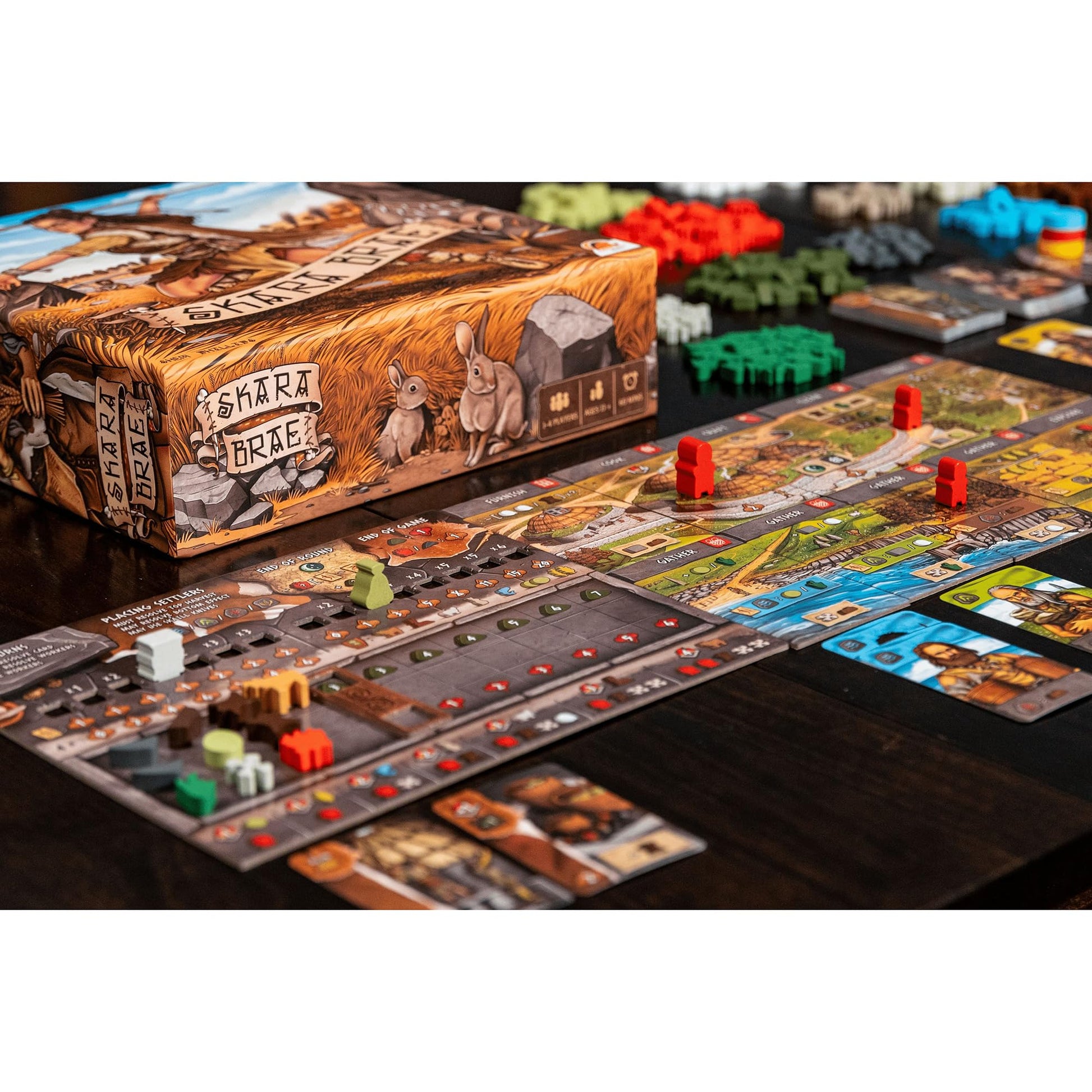 Renegade Game Studios Skara Brae Board Game Resource Management Strategy, Develop Village, Ages 13+, 1-4 Players