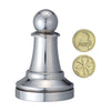 BePuzzled Hanayama Metal Cast Pawn Chesspiece Puzzle Find Lucky Coins, Advanced Challenging Brain Teaser Game for Kids Age 8 & Above (Level 1)