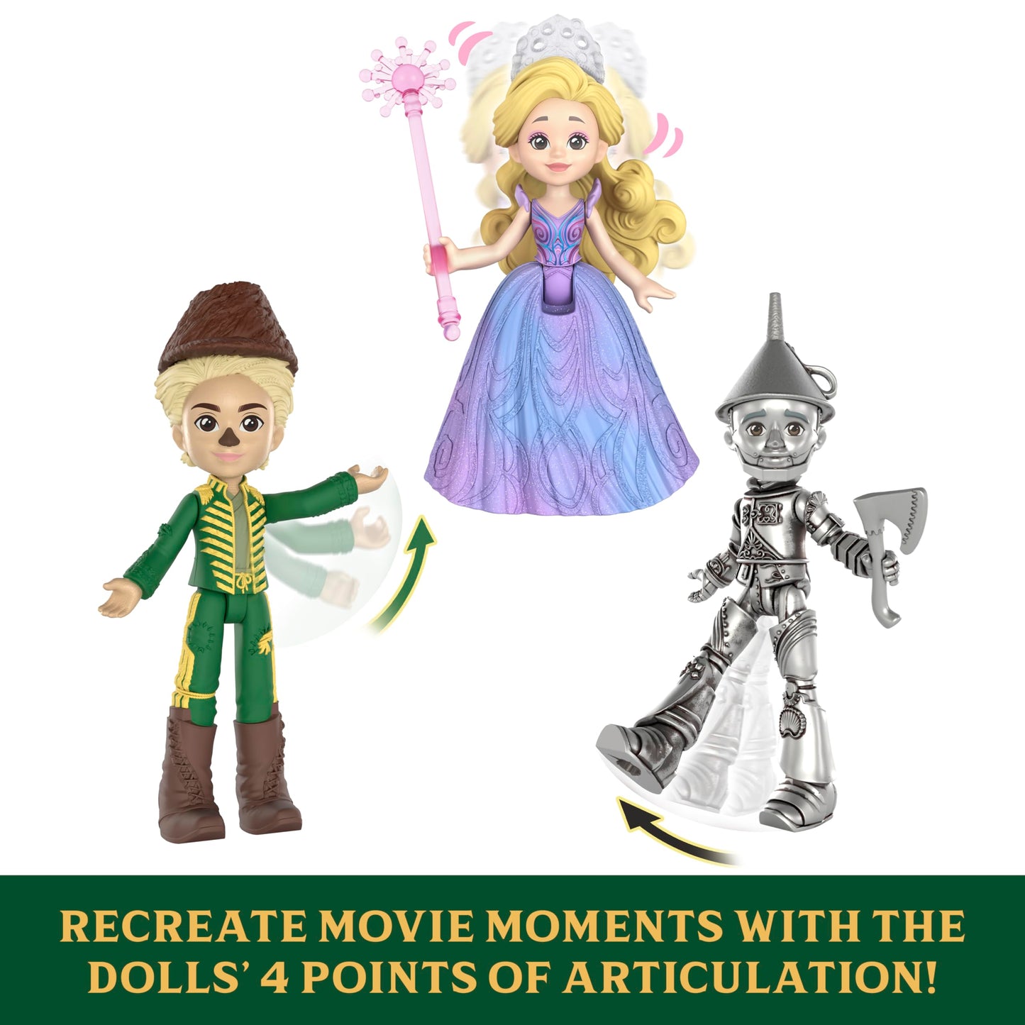 Mattel Universal Pictures’ Wicked: for Good Oz Story Set 5 Small Dolls Wearing Signature Looks, 1 Animal Friend & 5 Storytelling Accessories