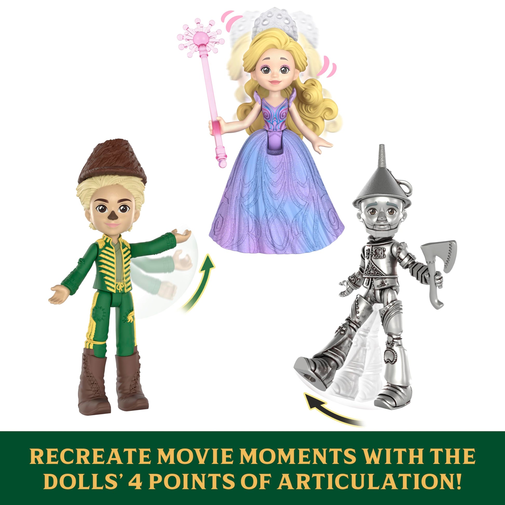 Mattel Universal Pictures’ Wicked: for Good Oz Story Set 5 Small Dolls Wearing Signature Looks, 1 Animal Friend & 5 Storytelling Accessories