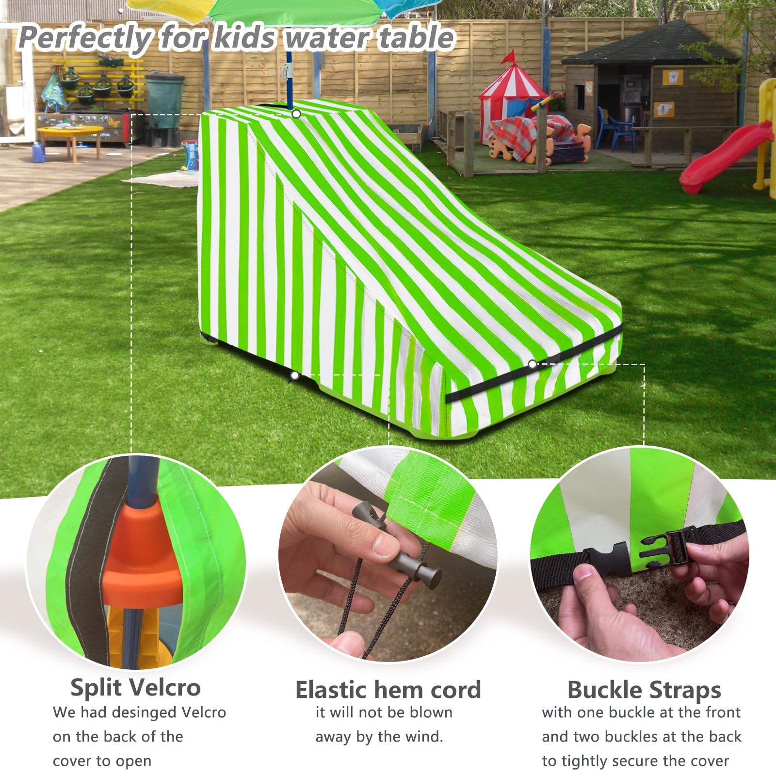 Kids Water Table Cover for Waterpark Wonders Two-Tier Water Table,Heavy Duty 600D Waterproof Waterproof and Dustproof Toddler Water Play Table