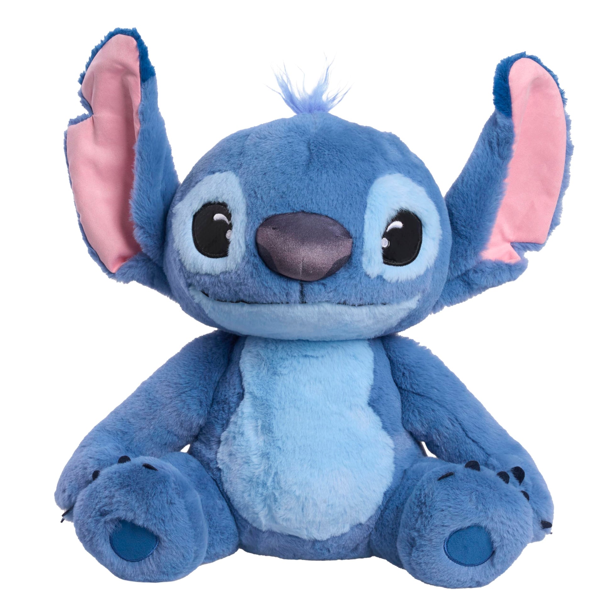 Disney Stitch Live-Action 13-inch Large Plush Stuffed Animal, Soft Toy for Kids, Blue, Alien, Toy for Fans, Girls, Boys, Kids, Ages 2 and Up by Just