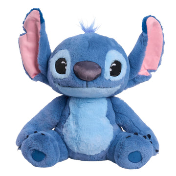 Disney Stitch Live-Action 13-inch Large Plush Stuffed Animal, Soft Toy for Kids, Blue, Alien, Toy for Fans, Girls, Boys, Kids, Ages 2 and Up by Just
