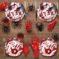 Halloween Bloody Party Plates Supplies Tableware Bloody Plates and Npkins