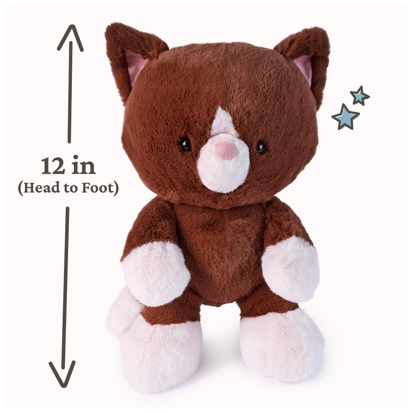 GUND Hazel Kitten 12-Inch Plush; Kai Bear-Inspired Brown Cat Stuffed Animal