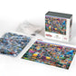 Boardwalk Las Vegas Strip 1000 Piece Jigsaw Puzzle Colorful Nevada Travel Puzzles with Premium Box, Gift for Adults and Family 19"x26"