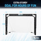 Knee Hockey Set - Complete 2-Player Indoor Kit with Mini Goal