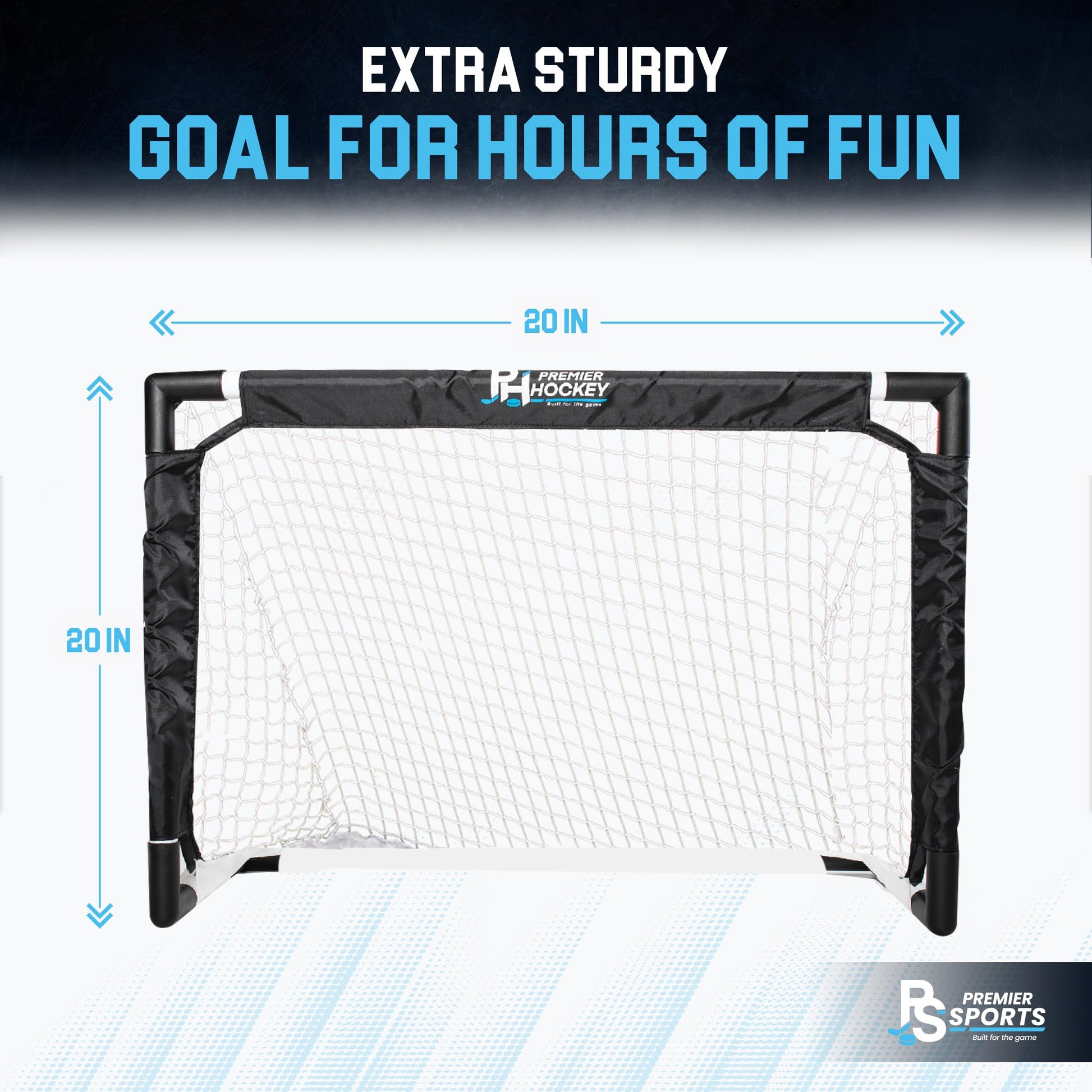 Knee Hockey Set - Complete 2-Player Indoor Kit with Mini Goal