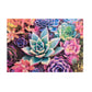 Buffalo Games - 250 Piece Wooden Jigsaw Puzzle Simple Succulents, Standard Shaped Whimsy Pieces, 26.75 x 19.75, Poster, Cloth Bag, Wooden Box, Adults