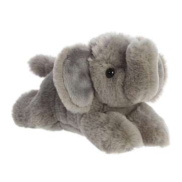 Aurora® Adorable Mini Flopsie™ Elephant Calf Stuffed Animal - Mini Companions Ready for Playful Adventures - for Kids All Ages, Toddlers, Adults,