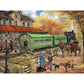 Bits and Pieces - 300 Piece Jigsaw Puzzle for Adults 18" x 24" - Welcome Home to Lambertville - 300 pc Railroad Train Jigsaw by Artist Ruane Manning