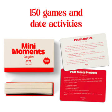 Rabble Mini Moments - 150 Couples Games and Couples Activities with Stay at Home Date Night Ideas, Perfect for Game Nights and 2 Players