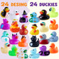 JOYIN 24 PCS Halloween Rubber Ducks, Halloween Ducks Toys for Trick or Treating Goodie Bag Fillers, Bathtub Toys Duckies for Halloween Party Favors