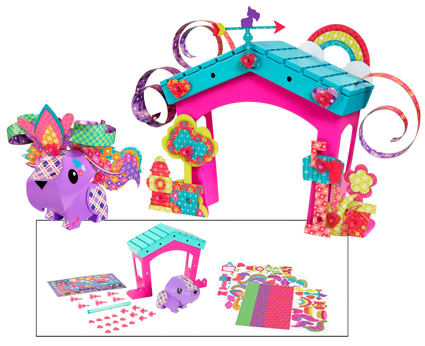 AmiGami Dog and Doghouse Playset