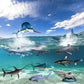 BRETOYIN 10PCS Mini Ocean Animals Sharks Fish Creatures Educational Sea Science Toy Set - Animal Figurines, Sailfish Figure - Bulk Kids Birthday Gift