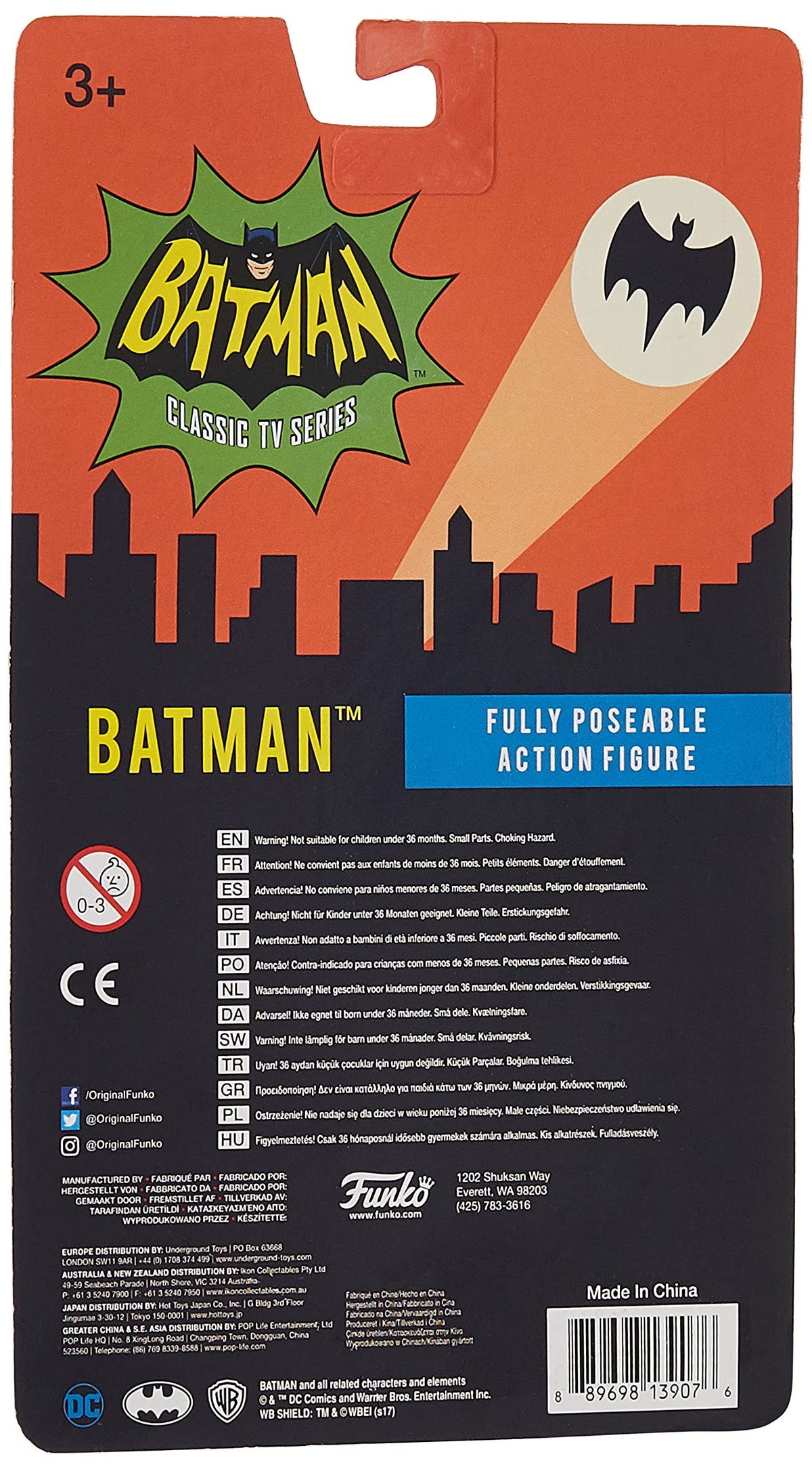 Funko Action Figure: DC Heroes - Batman Toy Figure