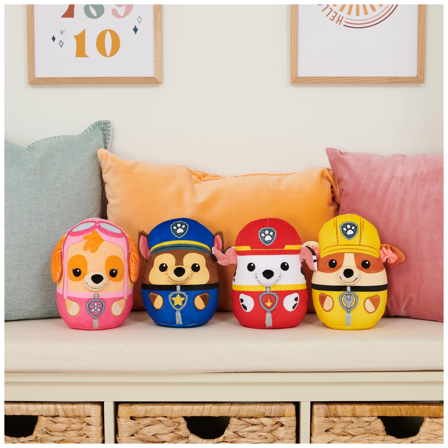 PAW Patrol Chase 8-Inch Squishy Plush Toy for Ages 3+