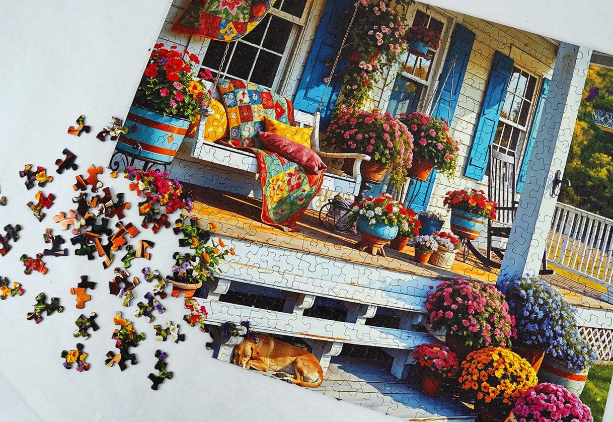 Springbok Front Porch 500 Piece Jigsaw Puzzle for Adults