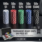 HEITOK 300pc Poker Chip Set 11.5g Iron Core Denominations Texas Holdem