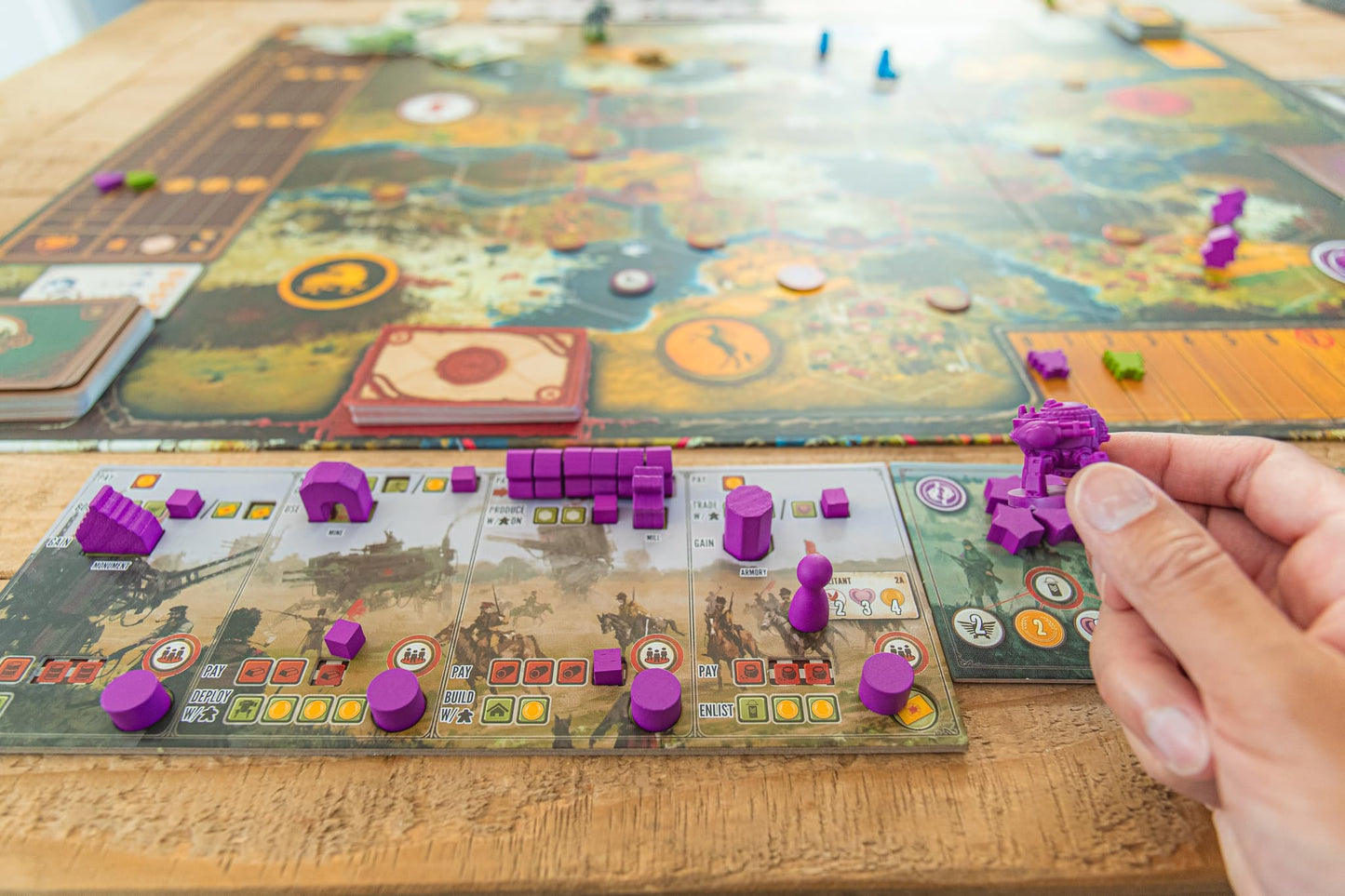 Stonemaier Games: Scythe: Invaders from Afar Expansion by Jamey Stegmaier | Add 2 New Factions to Scythe (Base Game) | Increase Scythe Player Count