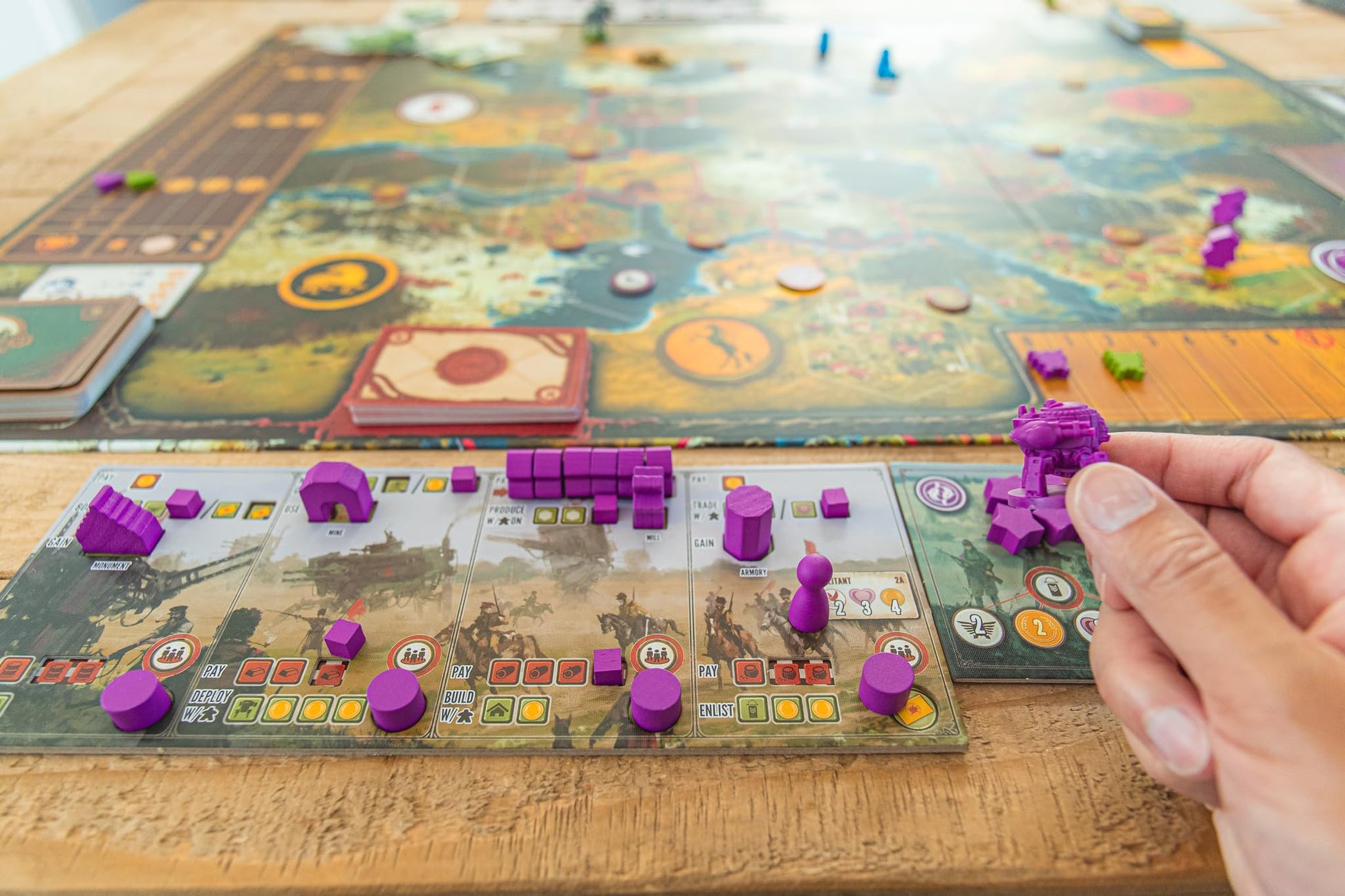 Stonemaier Games: Scythe: Invaders from Afar Expansion by Jamey Stegmaier | Add 2 New Factions to Scythe (Base Game) | Increase Scythe Player Count