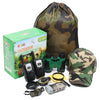 Ezzo Outdoor Adventure Kit for Kids - Walkie-Talkies & Pretend Play Gear - Camouflage Camping, Safari, Hunting Set - Backyard Explorer Toys for Boys