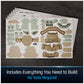 4D Build Star Wars Grogu in Carrier 3D Puzzle Model Kit, Collector Display