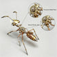 Steampunk Ant 3D Metal Puzzle Model Mechanical Kits 150+ Parts 2-3 Hours Build No Glue Assembly Cool Desk Decor Christmas & Birthday Gift for Adults