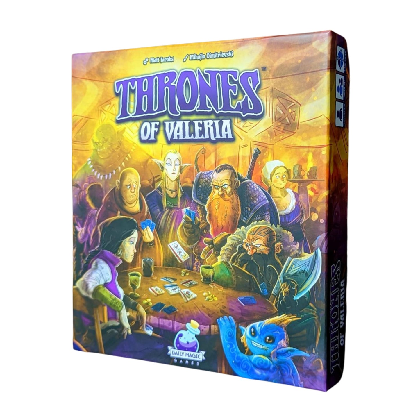 Thrones of Valeria Trick Taking Card Game - Fast and Fun Strategy Card Game with Card Powers and Game Twist - Family Fun for 3-6 players, ages 14+