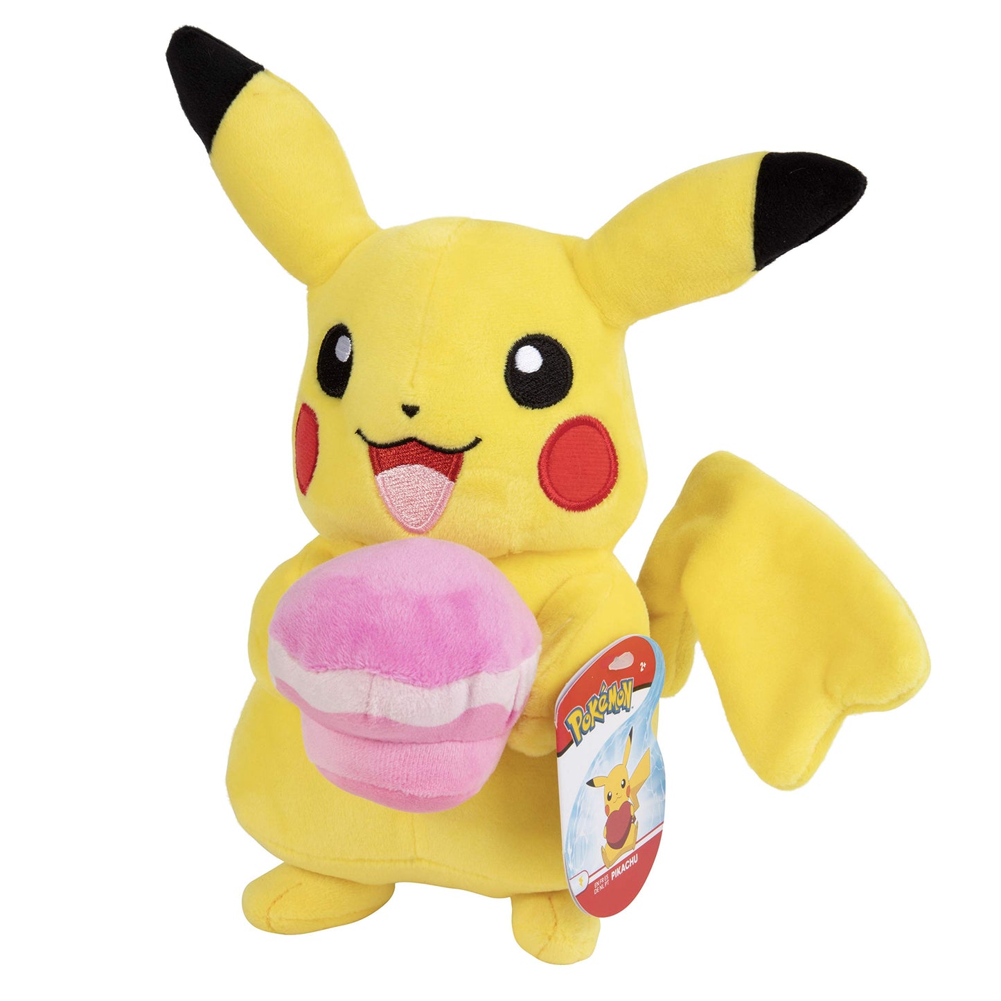 Pokémon 8" Pikachu with Cupcake Plush - Officially Licensed - Quality & Soft Birthday Celebration Stuffed Animal Toy - Add to Your Collection! Great