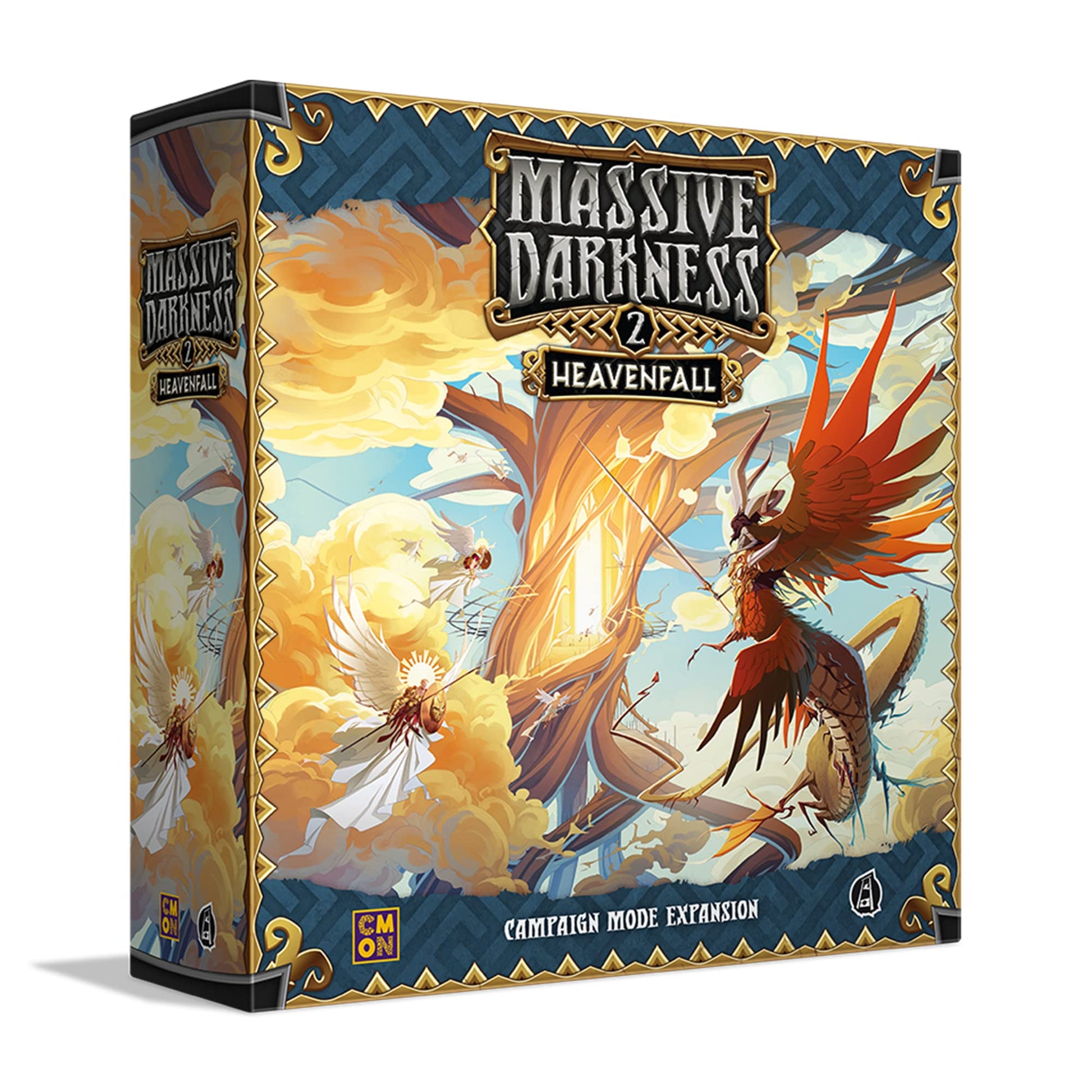 Massive Darkness 2 Heavenfall Board Game Expansion | Tabletop Miniatures Game | Cooperative Strategy Game for Adults and Teens | Ages 14+ | 1-6