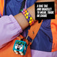 LEGO DOTS Neon Tiger Bracelet & Bag Tag 41945 DIY Craft Kit Bundle; A Creative Gift for Animal Fans Who Like to Make Keychain-Style Accessories; Fun