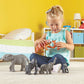Learning Resources Jumbo Jungle Animals Mommas and Babies - Safari Animal Toys, Toddler Animal Figurines, Toy Figures for Kids, Jungle Toys, Pretend