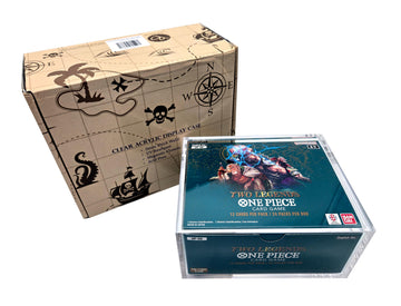 One Piece Booster Box Acrylic Case - Premium UV Protected Clear Display Case for TCG One Piece Card Game USA Version | 8mm Thick Walls Strong Magnetic