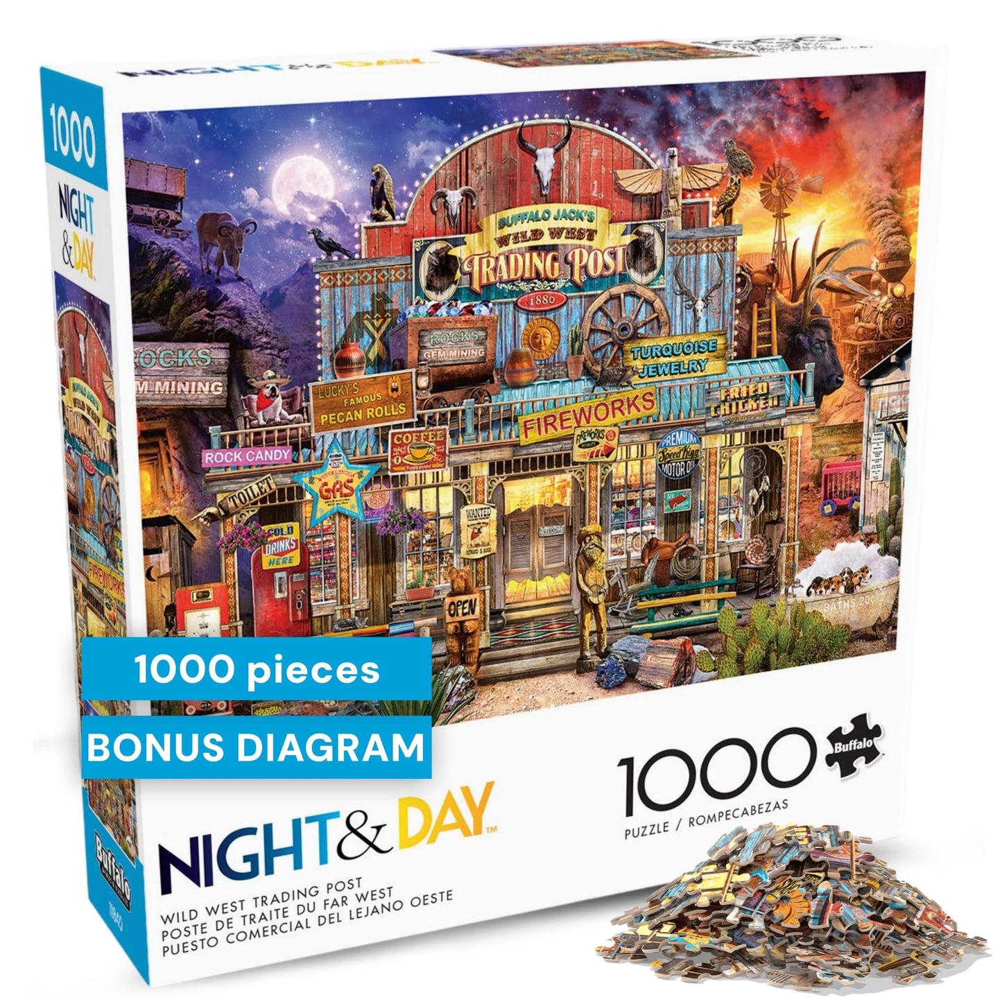 Buffalo Games - Wild West Trading Post - 1000 Piece Puzzle for Adults