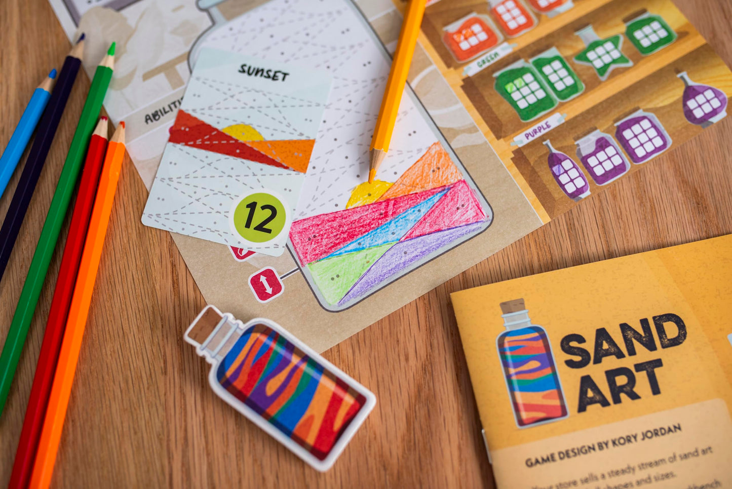25th Century Games Sand Art - Color Pattern Drawing Strategy Game Ages 10+ | 2-4 Players | 25-45 Min Playtime