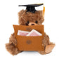 Plushland Graduation Gifts for Kids Class of 2026 Mini Graduation Teddy Bear Orange Gift Cards Holder Stuffed Animal Plush Toys with Graduation Cap