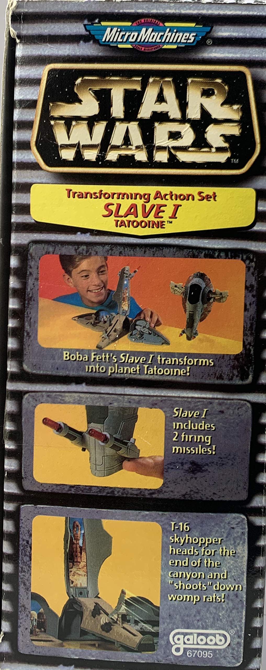 Star Wars Micro Machines Transforming Action Set Slave I Tatooine