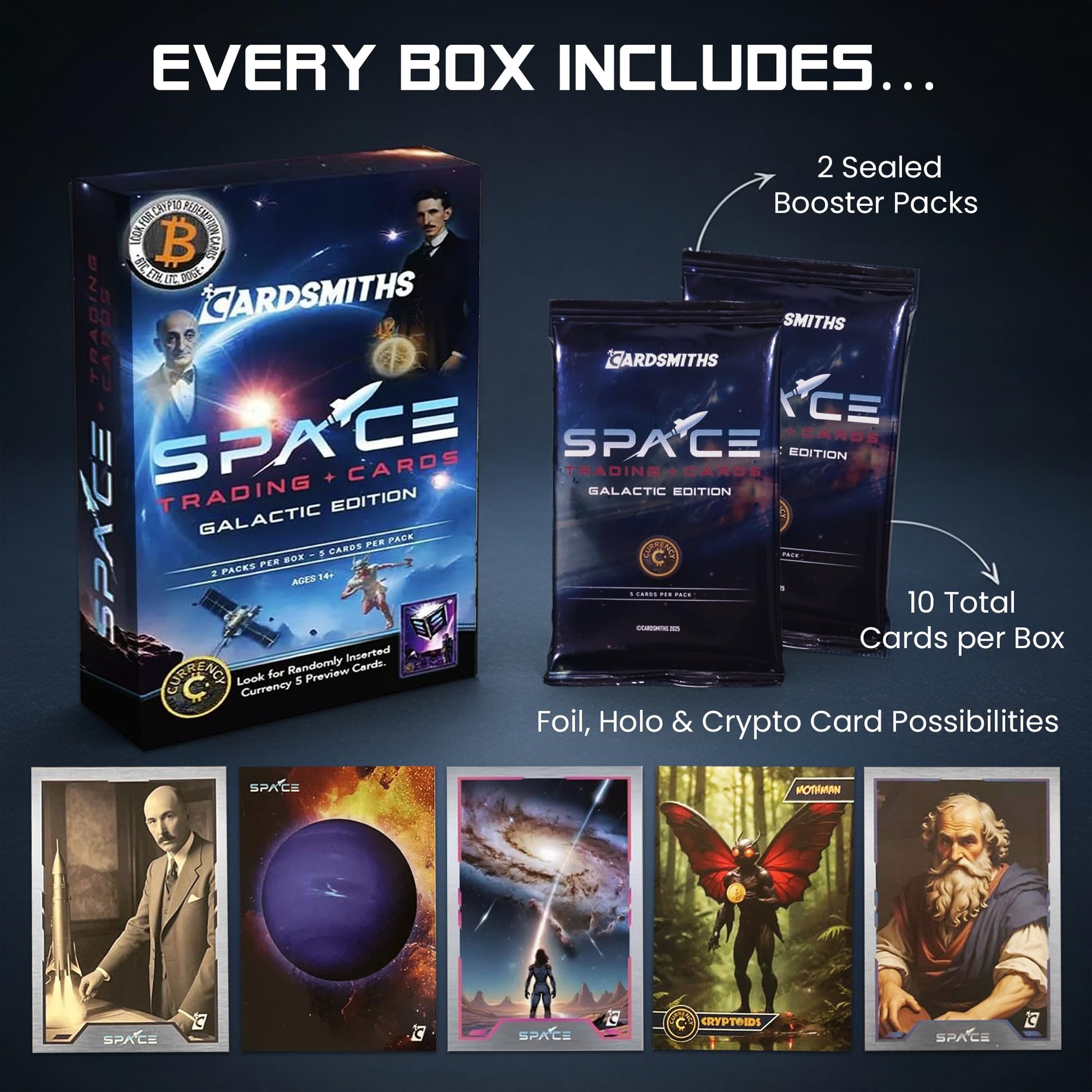 Cardsmith Space Trading Card Galactic Edition Collector Box