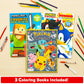 Ultimate Video Game Coloring and Activity Book Set - Bundle with Sonic the Hedgehog, Minecraft, Pokemon Kids Coloring Pages Plus Stickers, More |
