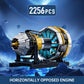 Mould King Aircraft Engine Building Set with Motor, 2256 Pcs Model Kit