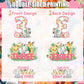 Young Wild Three Party Decor, 8pc Pink Safari Honeycomb Centerpiece